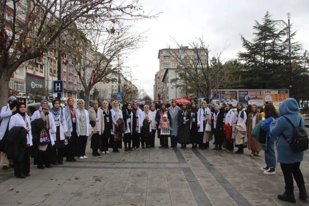 Sessiz yürüyüş ile Filistin’in sesi oldular