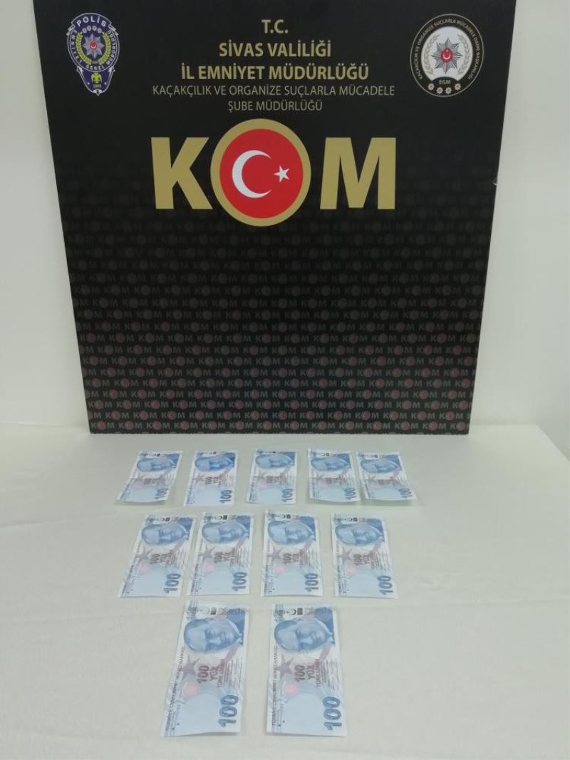 Sivas’ta sahte para suçundan 3 kişiye işlem başlatıldı