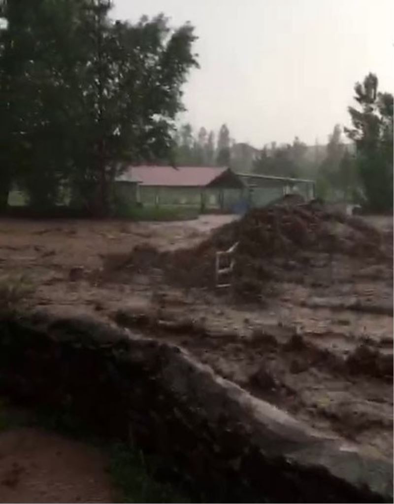 Sivas’ta sel suyu köprüyü yuttu