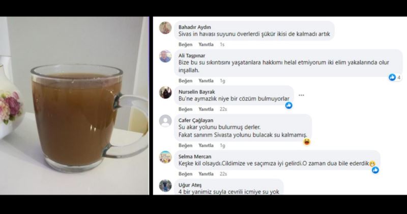 Sivas’ta su kesintilerine tepkiler çığ gibi büyüyor